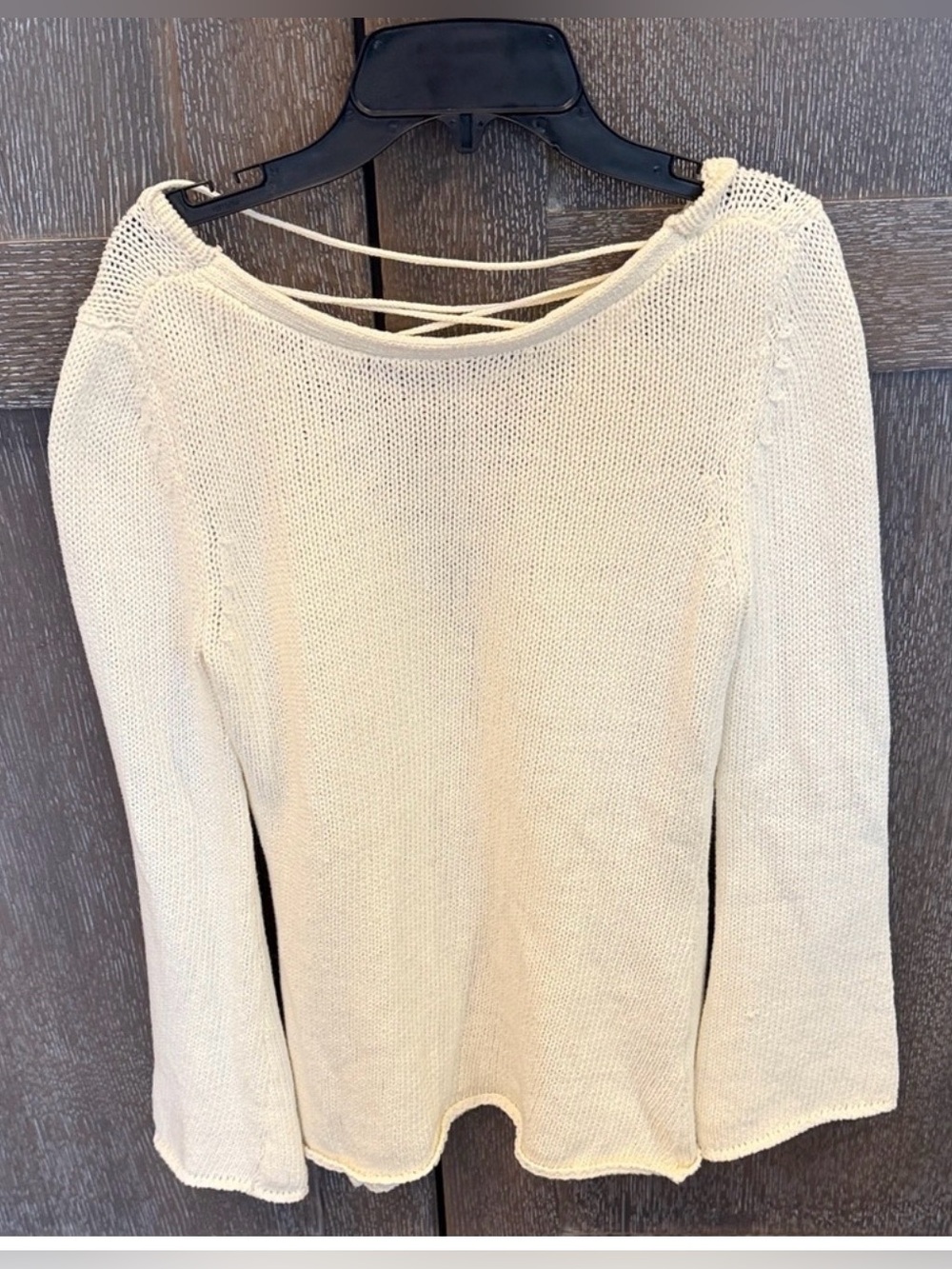 Central Park West cream sweater. Size XS. Excellent condition. Very flattering